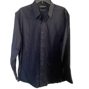 Nick Graham Long Sleeve Navy Button Down Shirt XL
